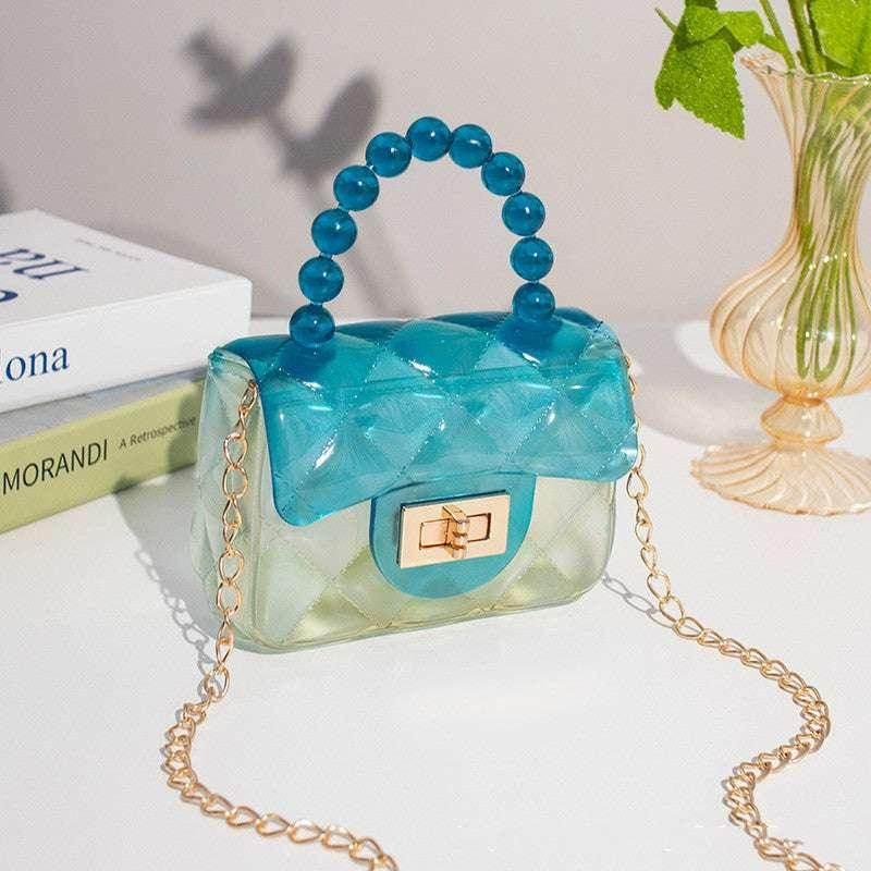 Pearl Handheld Transparent Jelly Bag | Stylish PVC Bag - ZA-Zola