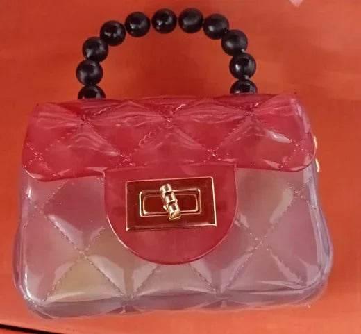 Pearl Handheld Transparent Jelly Bag | Stylish PVC Bag - ZA-Zola