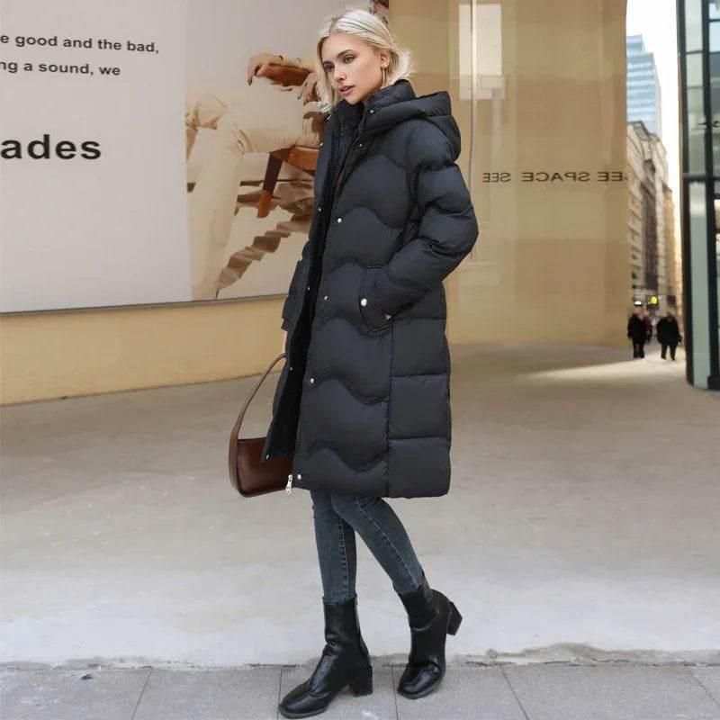 Shop Women's Mid-Length Down Cotton Jacket – Winter Ready - ZA-Zola