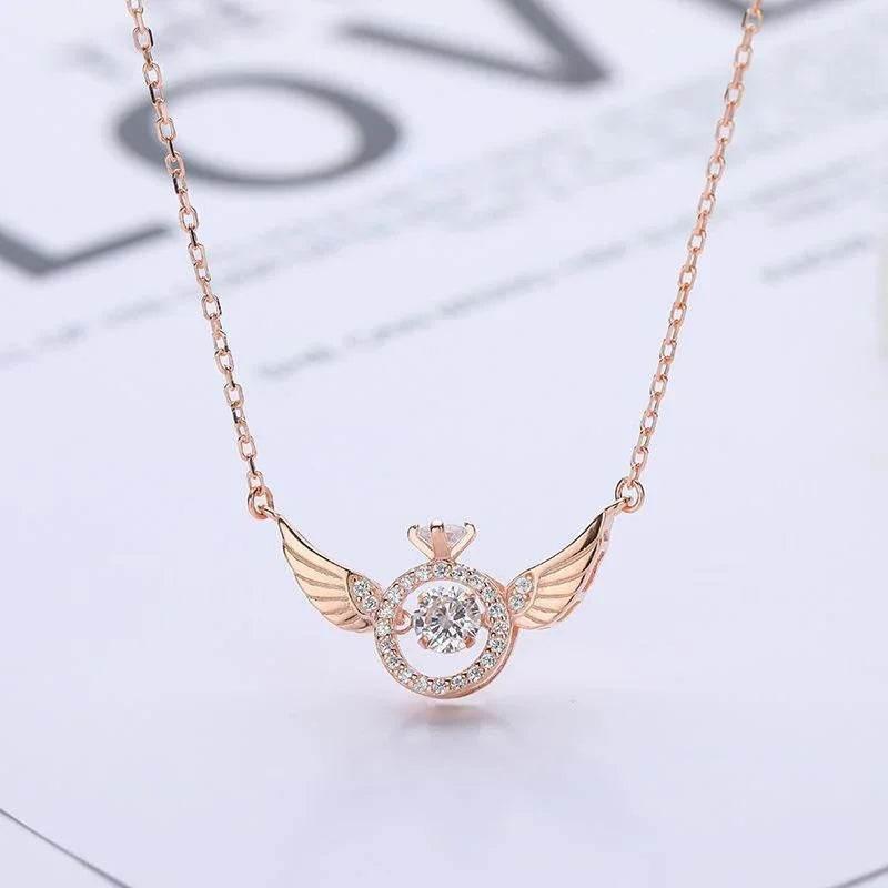Elegant Angel Wings Necklace – Light Luxury Style - ZA-Zola