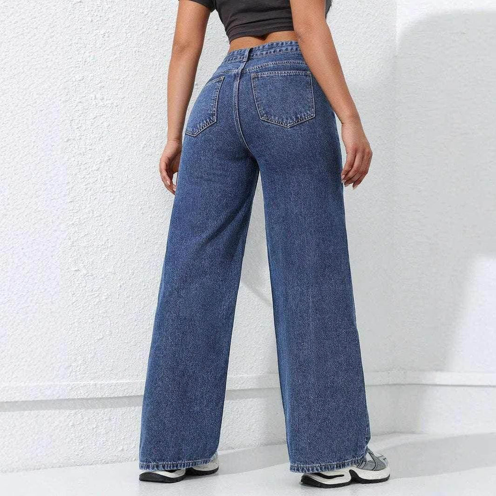 Loose Straight Wide Leg Jeans – Women’s Denim Fit - ZA-Zola