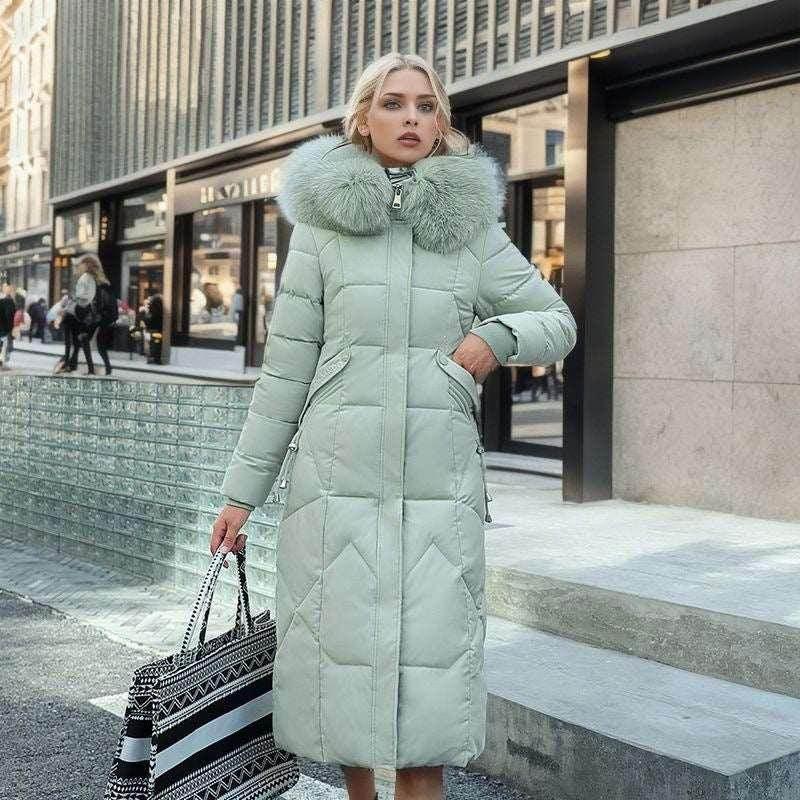Women's Quilted Jacket with Fur Collar – Buy Now - ZA-Zola