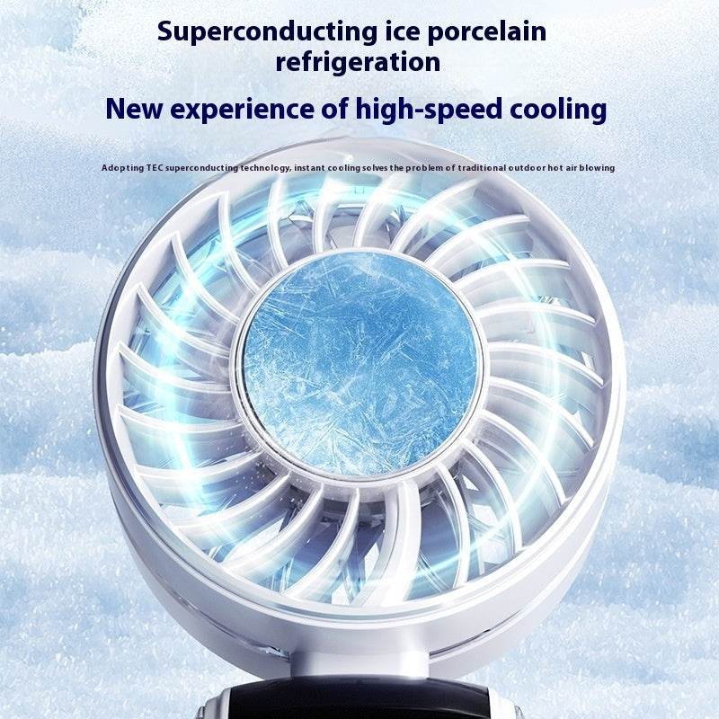ZA-Zola Ice Compress Digital Display Handheld Fan - ZA-Zola