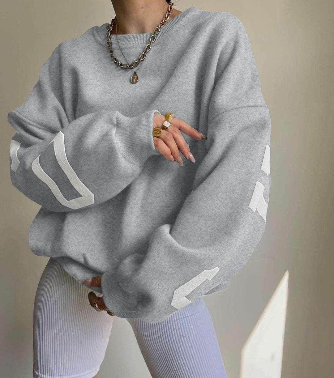 Buy Women's Casual Print Sweater – Stay Cozy & Stylish! - ZA-Zola