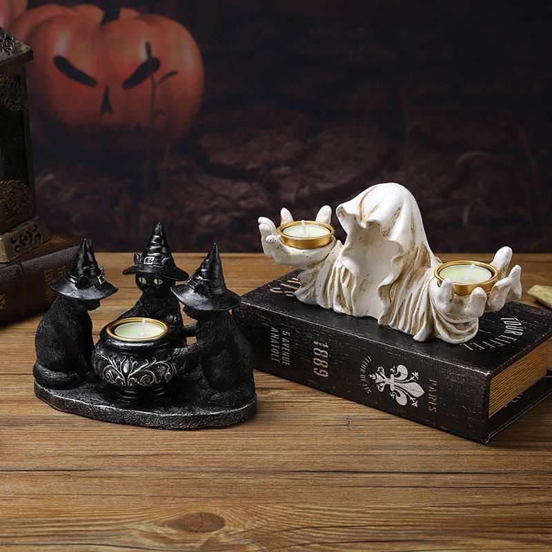 ZA-Zola Halloween Cat Candlestick Ornament - ZA-Zola