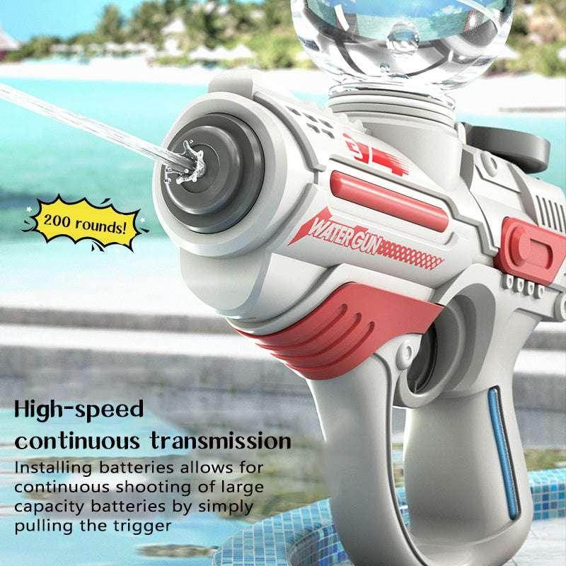 Children’s Space Sci-Fi Electric Water Gun – Rechargeable Toy for Ages 7–14 - ZA-Zola