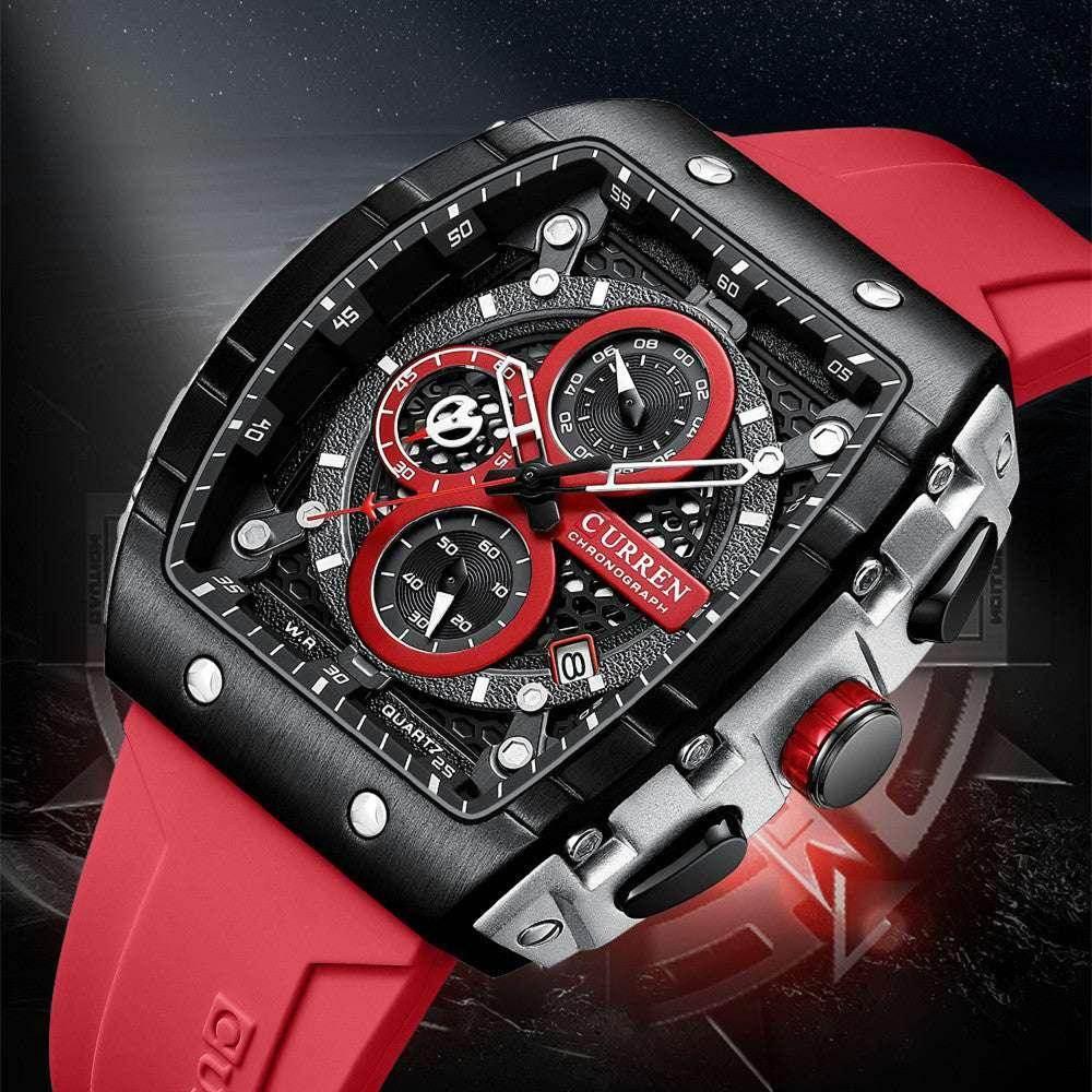 Men's Six-Pin Quartz Sports Watch – Stylish & Durable - ZA-Zola