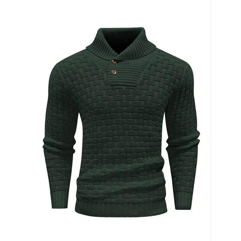Men's Slim Turtleneck Sweater - Fashion Casual Pullover - ZA-Zola