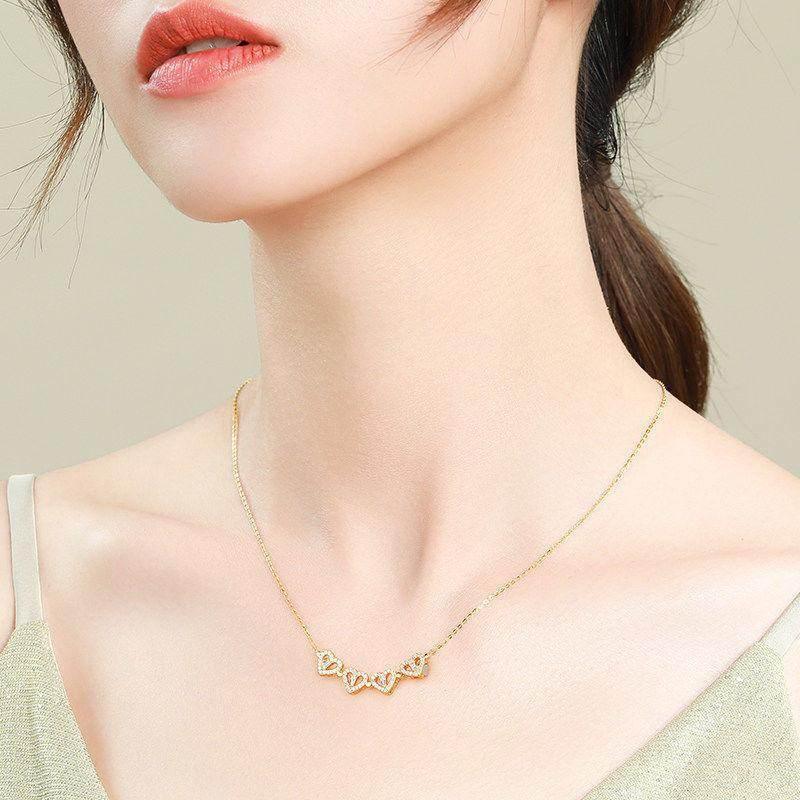 Heart Pendant – Magnetic Four-Leaf Clover Necklace - ZA-Zola