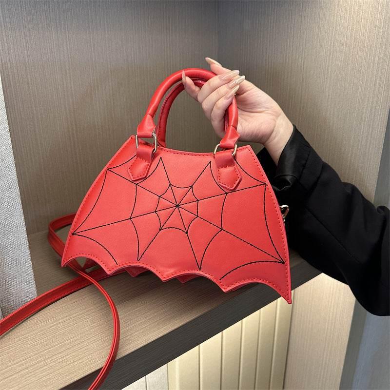 ZA-Zola Halloween Spider Web Crossbody Saddle Bag - ZA-Zola