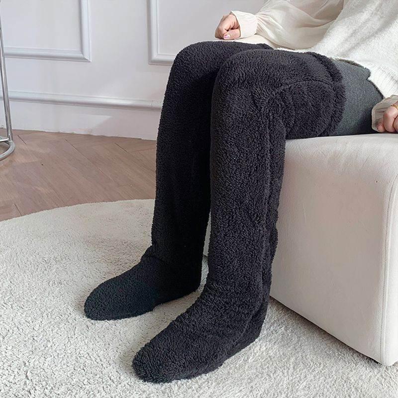 Comfort Over Knee High Fuzzy Socks – Warm Winter Stockings - ZA-Zola