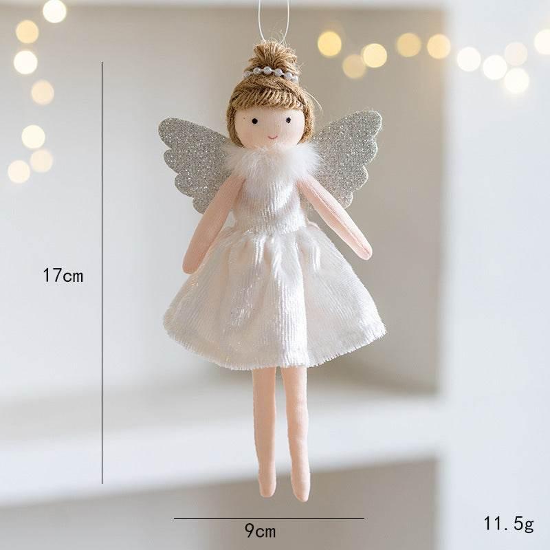 Christmas Angel Pendant Flannel Ankle-Tied Girl Ornament - ZA-Zola