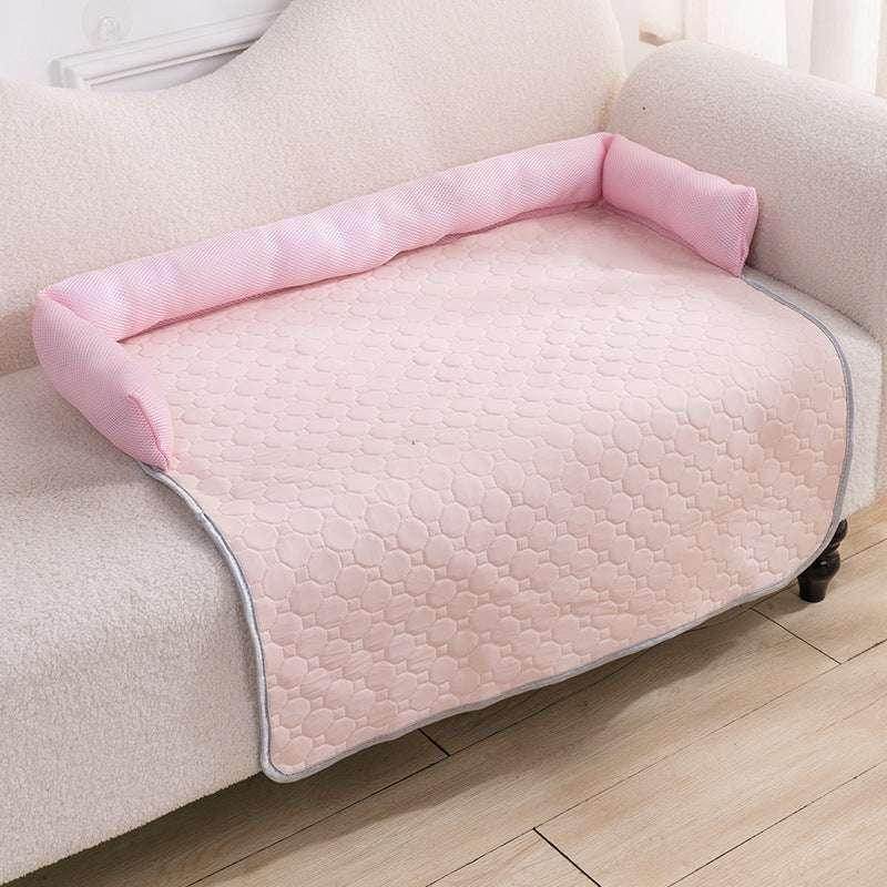Cooling Pet Sofa Cushion – Ice Silk Dog Bed - ZA-Zola