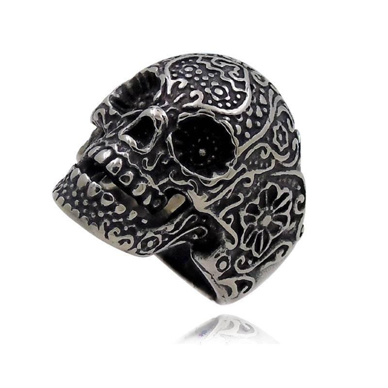 ZA-Zola Hip Hop Skull Ring Men’s Punk Style - ZA-Zola