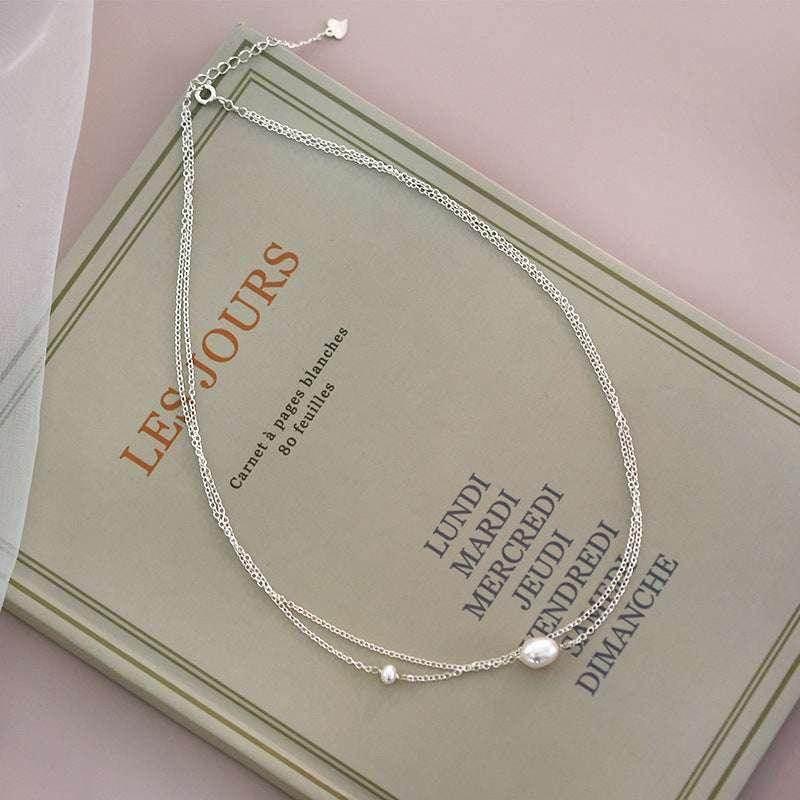 ASHIQI Freshwater Pearl 925 Silver Necklace - ZA-Zola