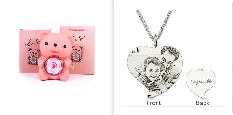 Rotating Bear Gift Box RRotating Bear Gift Box Rose Jewelry Box – ZA-Zolaose Jewelry Box – ZA-Zola