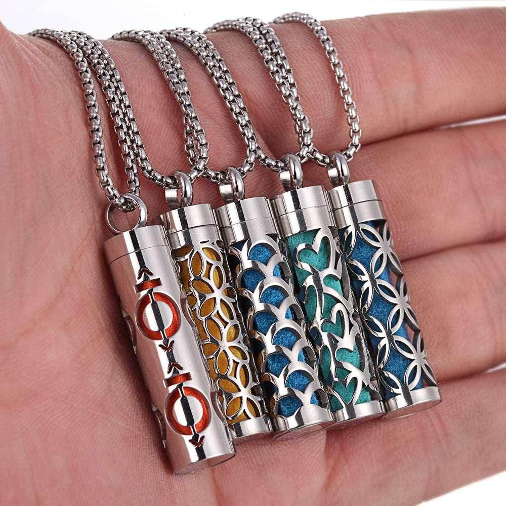 Titanium Aromatherapy Pendant Necklace - ZA-Zola