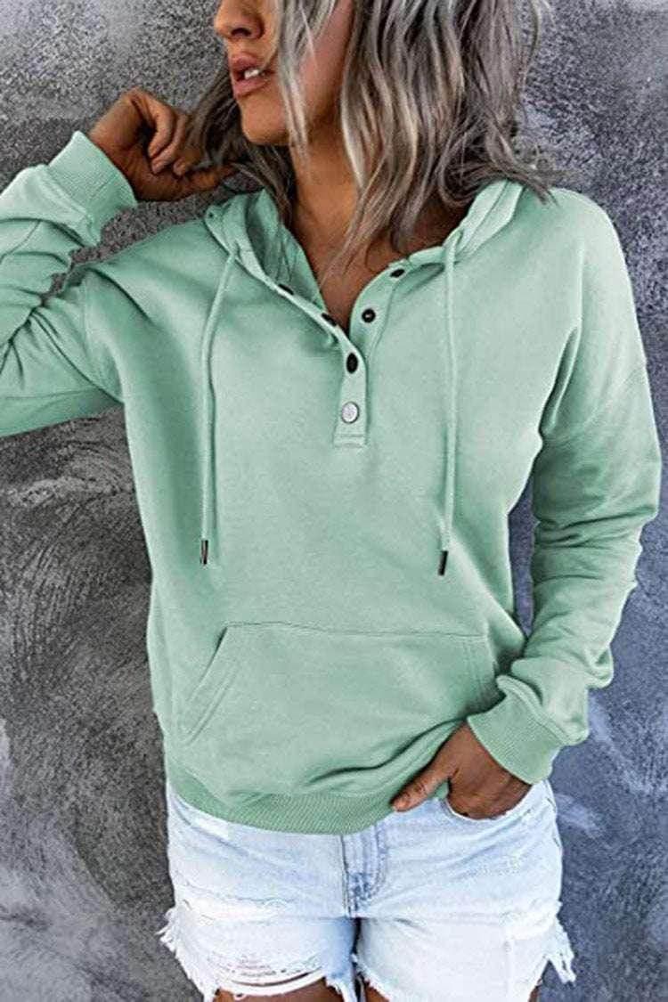 Buy Women's Button Hoodie – Stylish & Cozy! - ZA-Zola