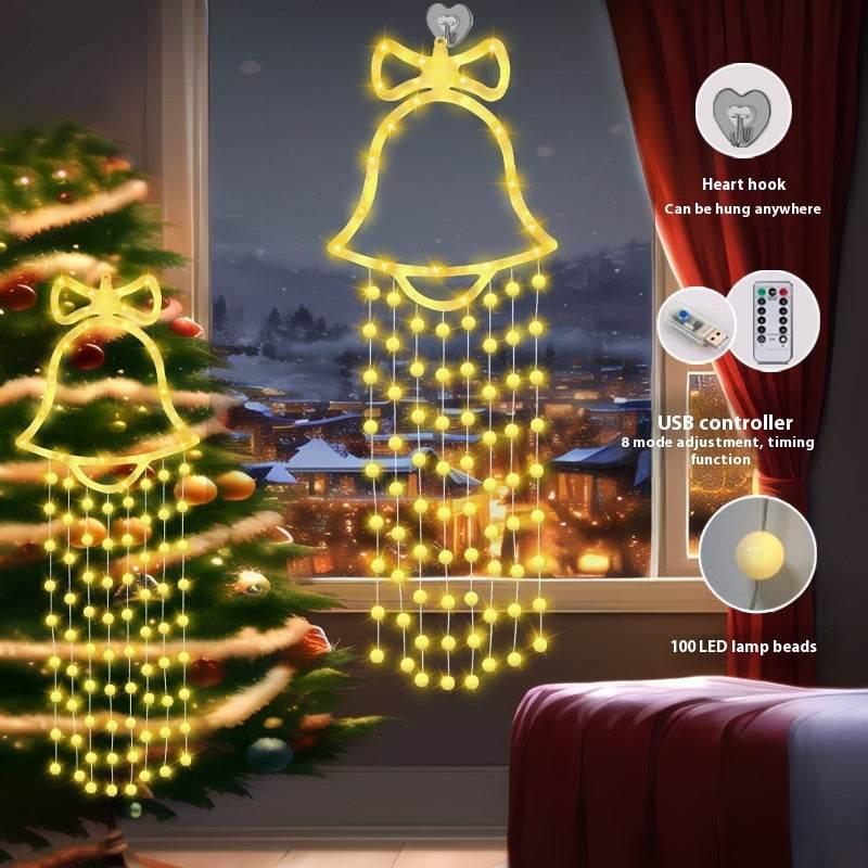 Christmas Bell Hanging Lamp Tree Decoration USB Light - ZA-Zola