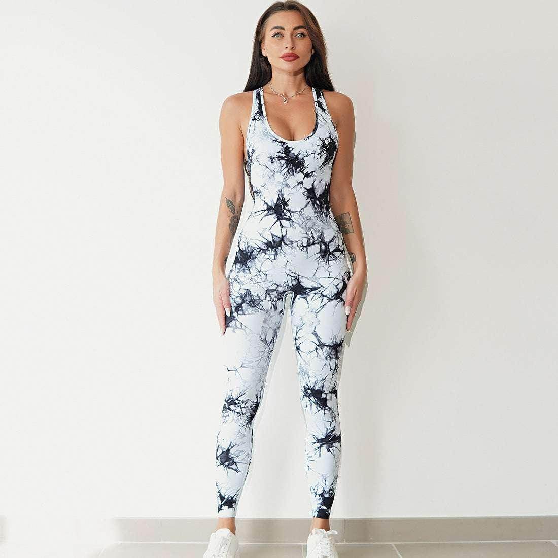 Breathable One-Piece Workout Jumpsuit for Women – Moisture-Wicking - ZA-Zola