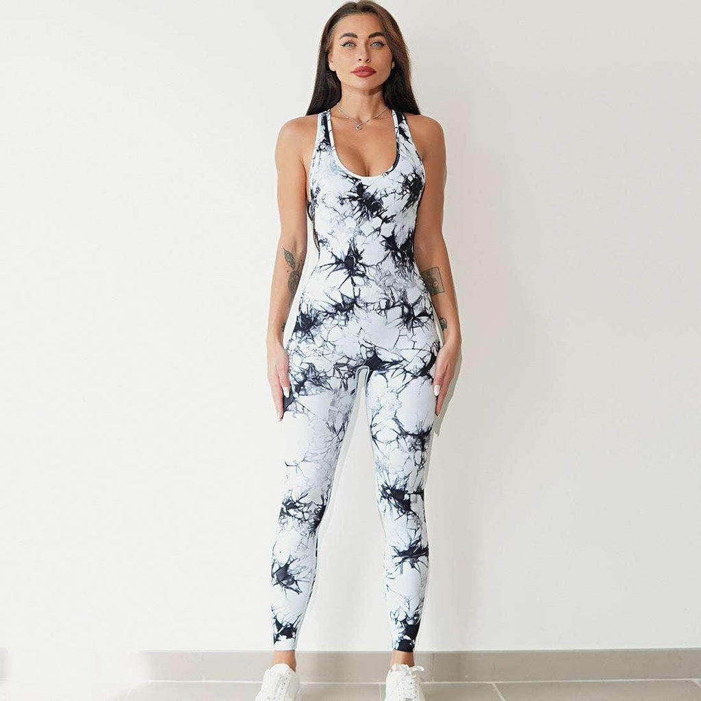 Breathable One-Piece Workout Jumpsuit for Women – Moisture-Wicking - ZA-Zola
