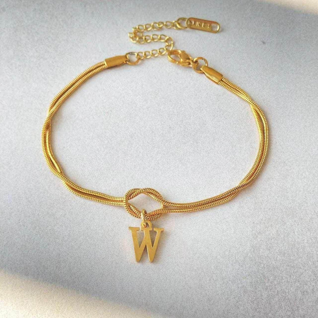 A-Z Love Knot Bracelets | Personalized Jewelry Gift - ZA-Zola