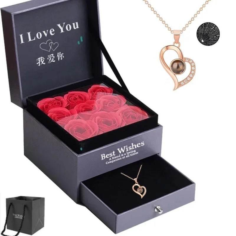 100 Languages I Love You Projection Necklace - ZA-Zola