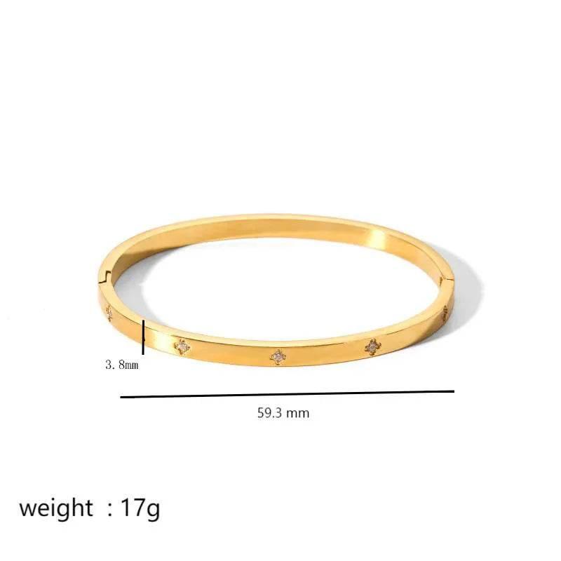 Titanium Steel Star Buckle Bracelet – INS Style - ZA-Zola
