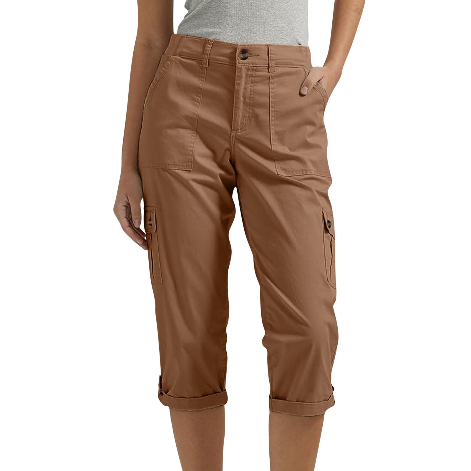 Women's Cropped Cargo Pants Outfit Ideas