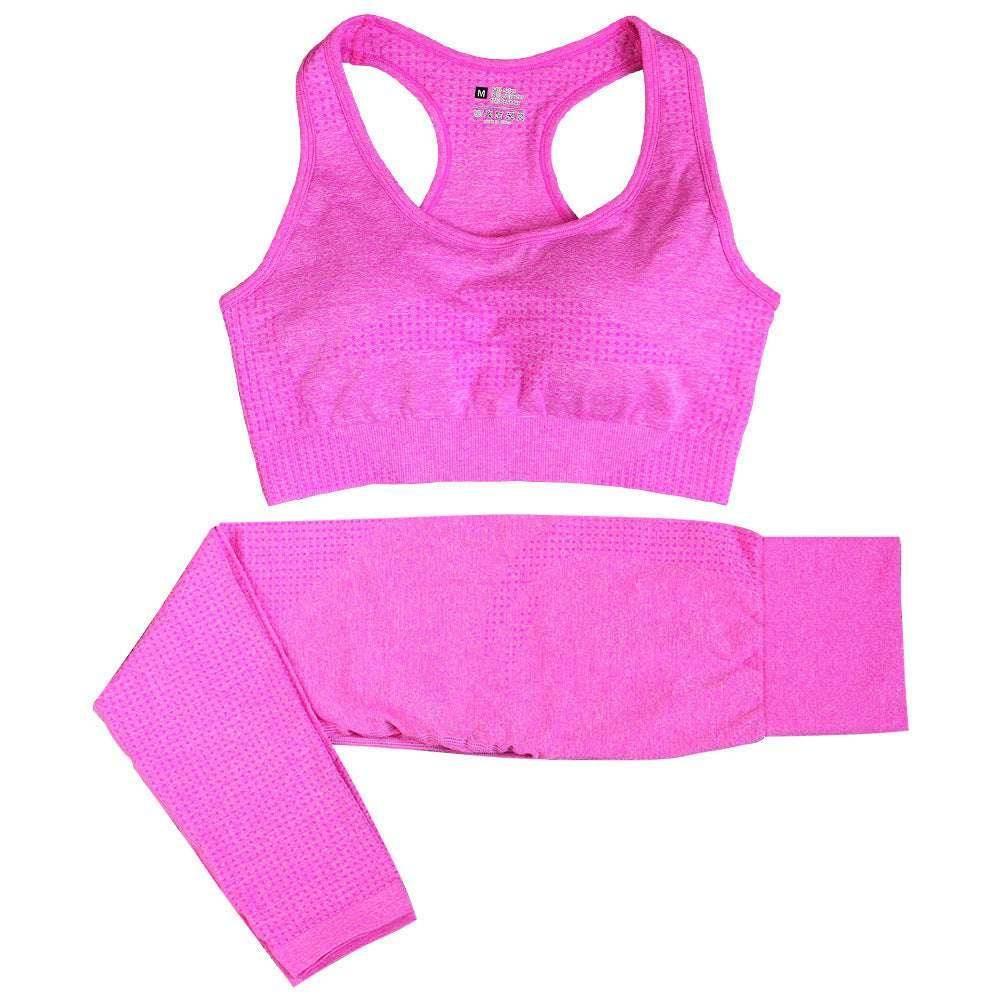 Seamless 2PCS Yoga Set - High Waist & Crop Top - ZA-Zola
