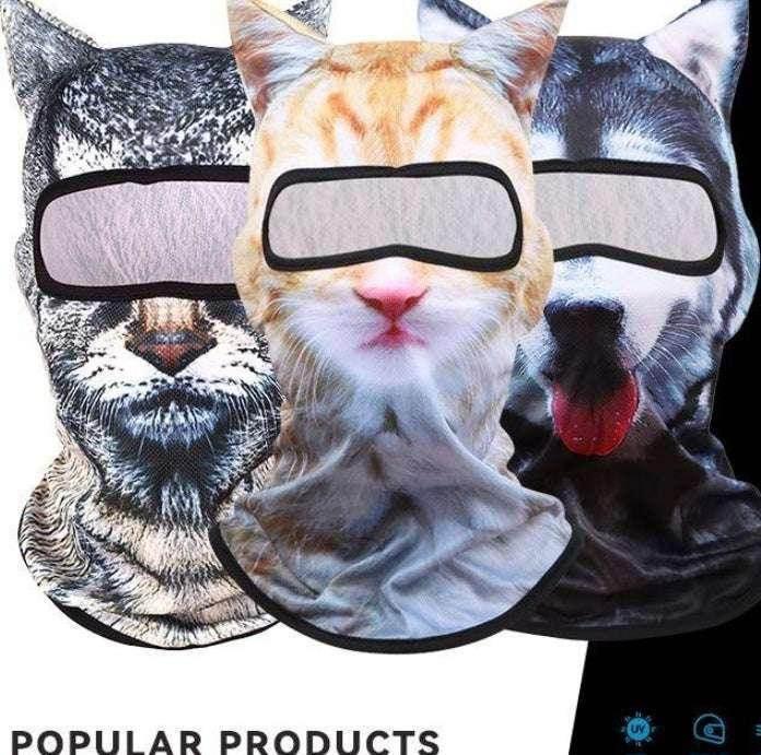 3D Animal Print Sun Protection Headgear Unisex - ZA-Zola