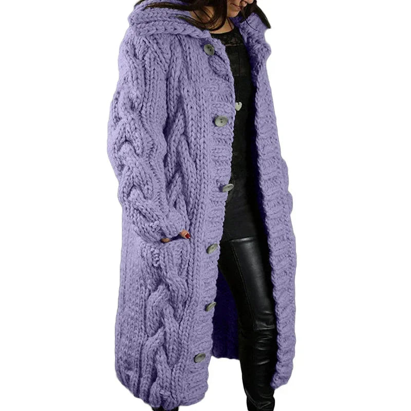 Plus Size Women Cardigan | Long Sweater Coat - ZA-Zola