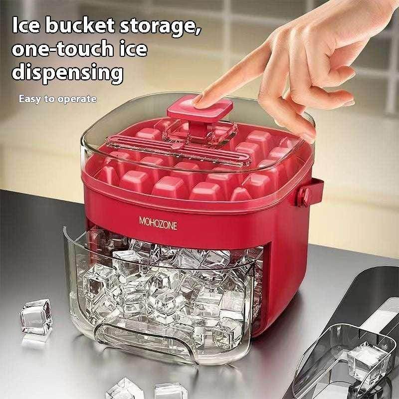 Portable 48-Grid Ice Tray & Bucket – 2L Capacity - ZA-Zola