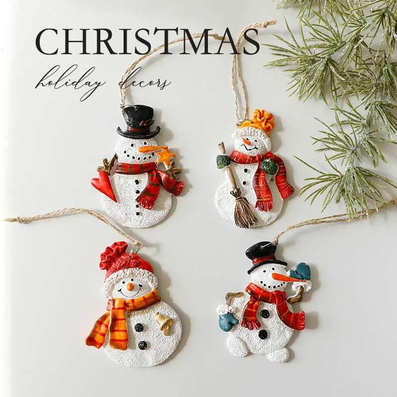 Christmas Gingerbread Snowman Pendant Cute Small Decor - ZA-Zola