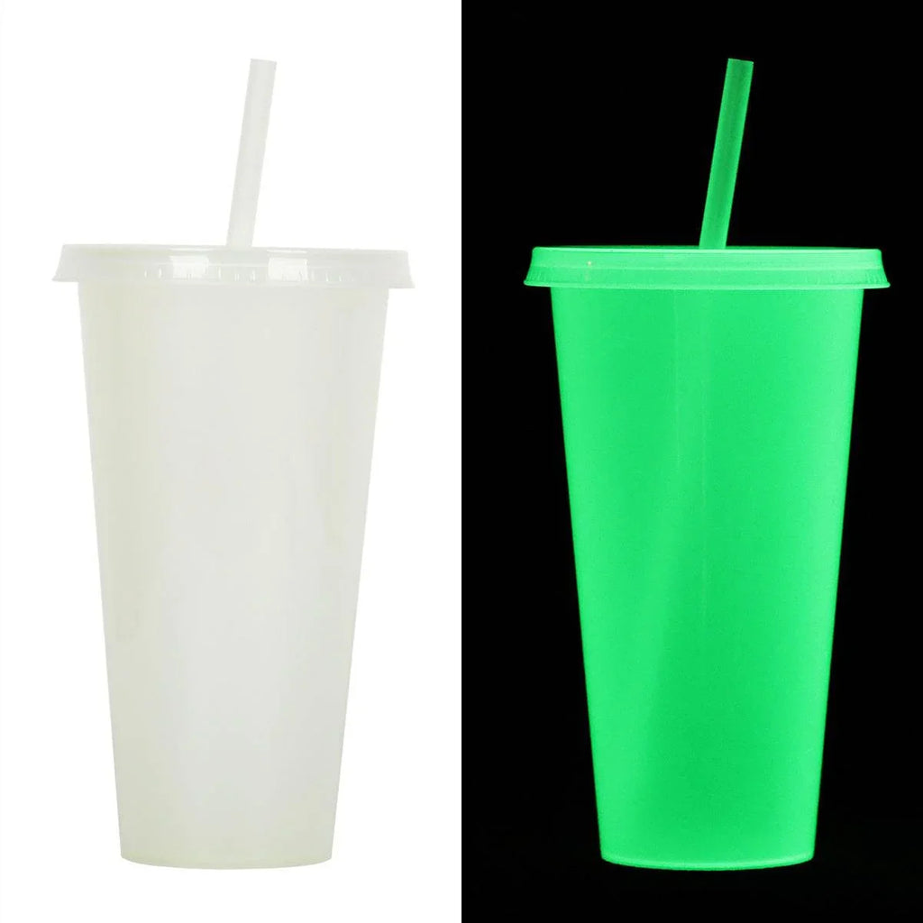 ZA-Zola 720ml Halloween Luminous Straw Cup - ZA-Zola