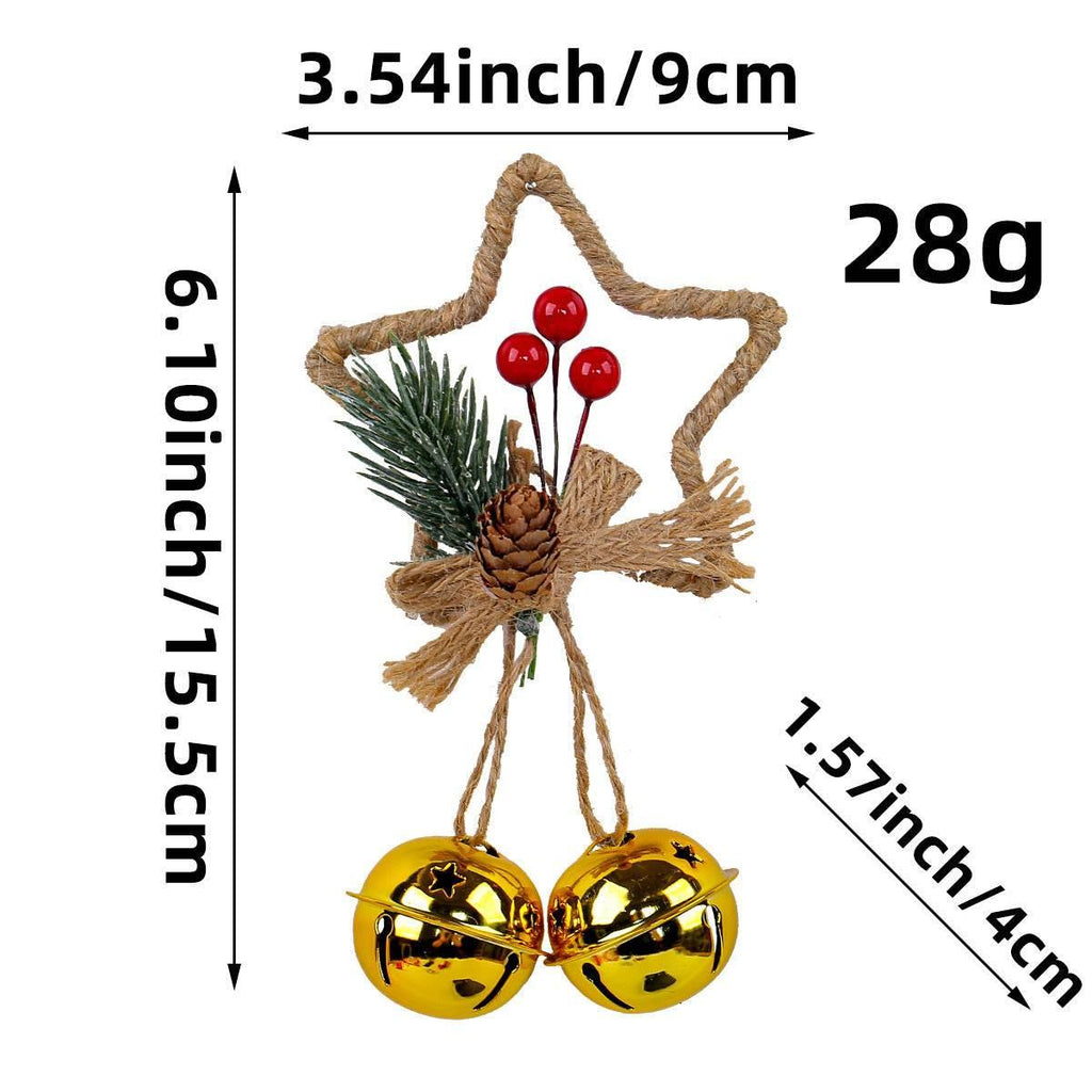Christmas Star Bell Ornament Pendant Decoration - ZA-Zola