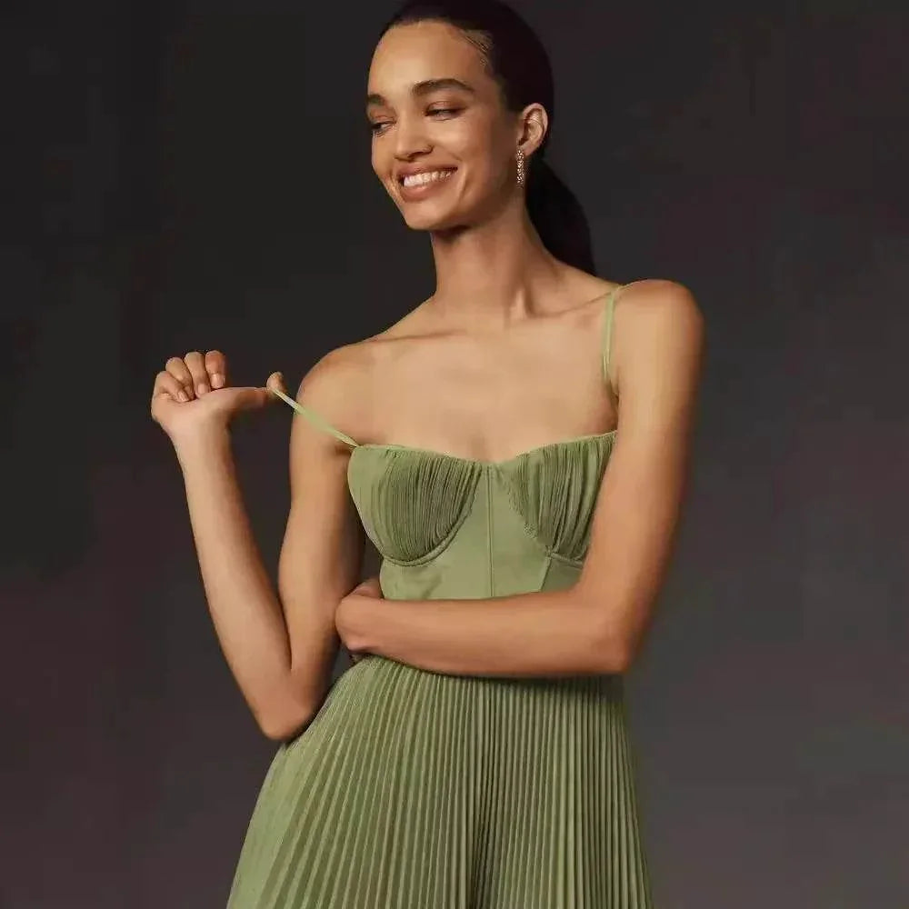 Backless Ice Silk Slim Dress – Sleek Socialite Style - ZA-Zola