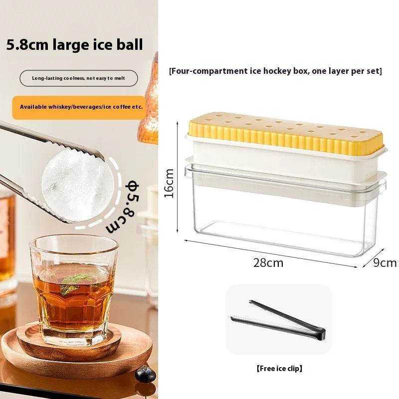 Round Ice Cube Press Tray - Quick Release Molds - ZA-Zola