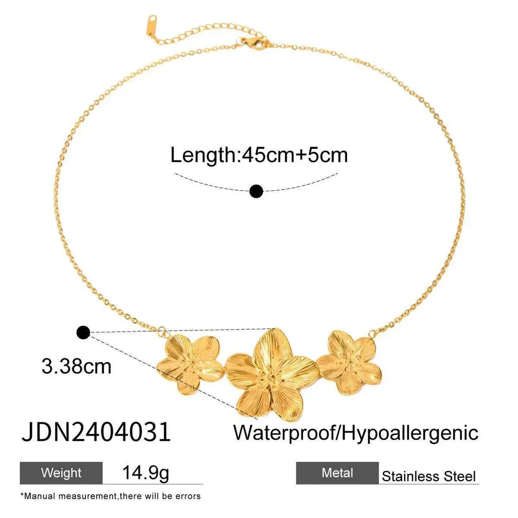 Golden Flower Summer Beach Jewelry Set - ZA-Zola