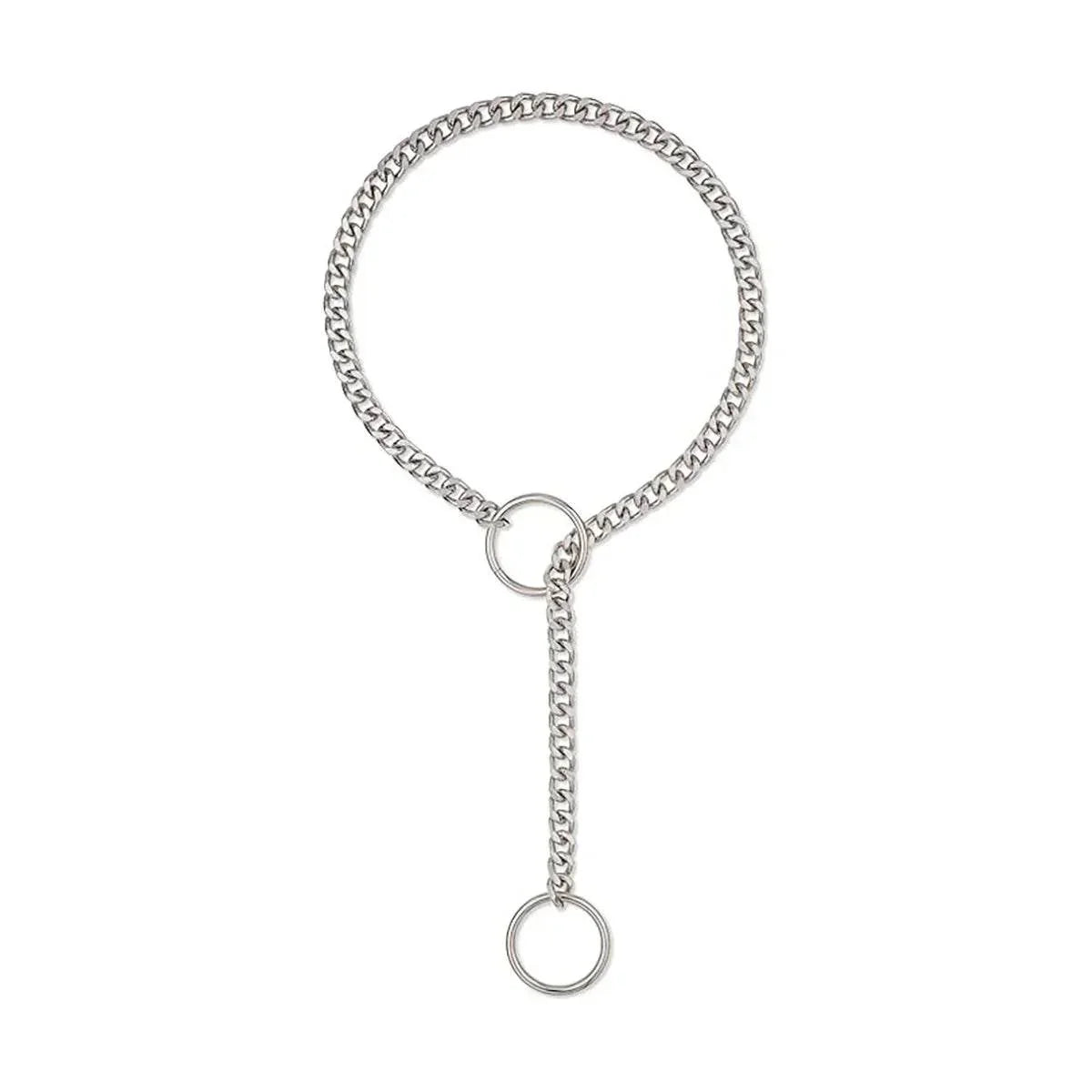 Stainless Steel Lariat Heart Necklace – Punk Rock Style - ZA-Zola