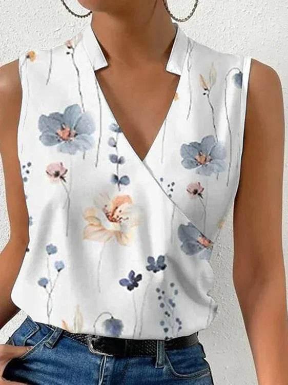 Boho Digital Print Bamboo Linen Pullover Top - ZA-Zola