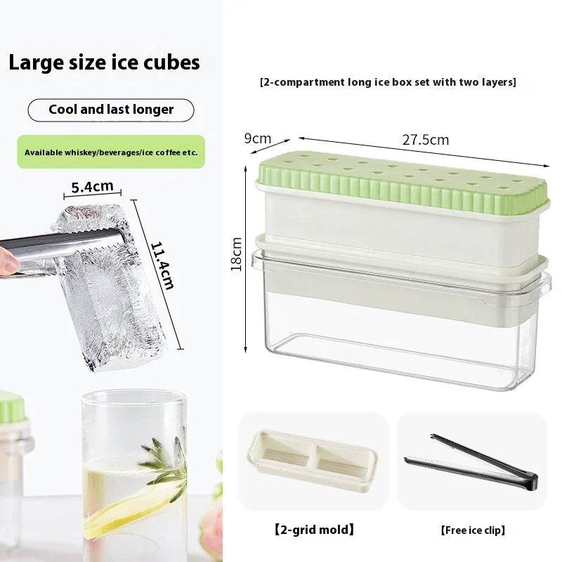 Large Gap Press Ice Cube Mold - Single to 4 Grids - ZA-Zola