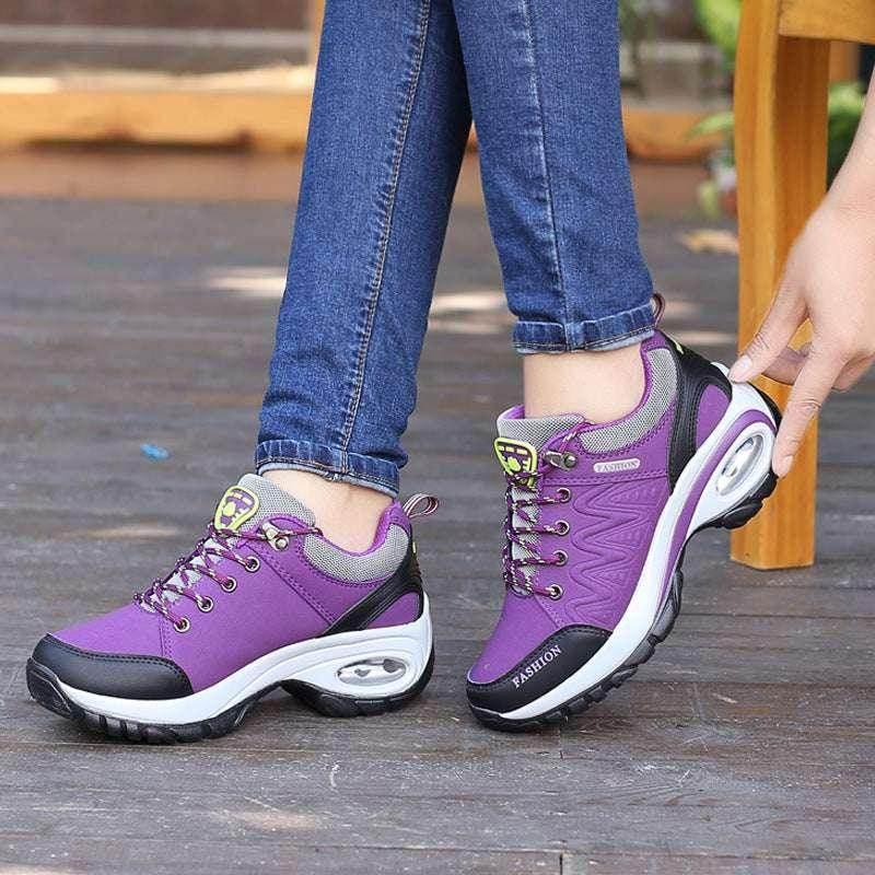 Women’s Thick Sole Hiking Sneakers – Stylish Comfort - ZA-Zola