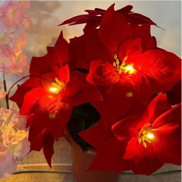 Red Flower String Lights for Door Frame & Escalator Decor - ZA-Zola