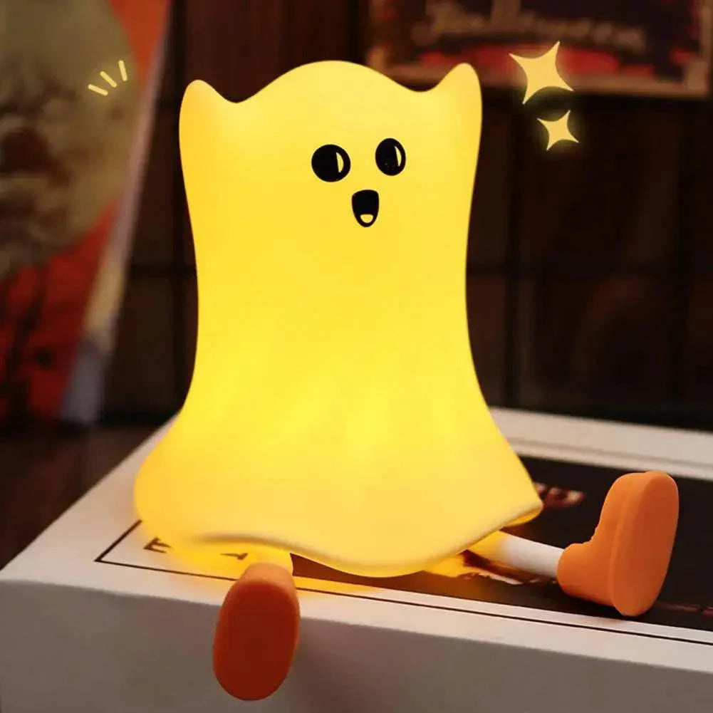 Halloween Silicone Ghost Bedside Lamp with Touch Control - ZA-Zola