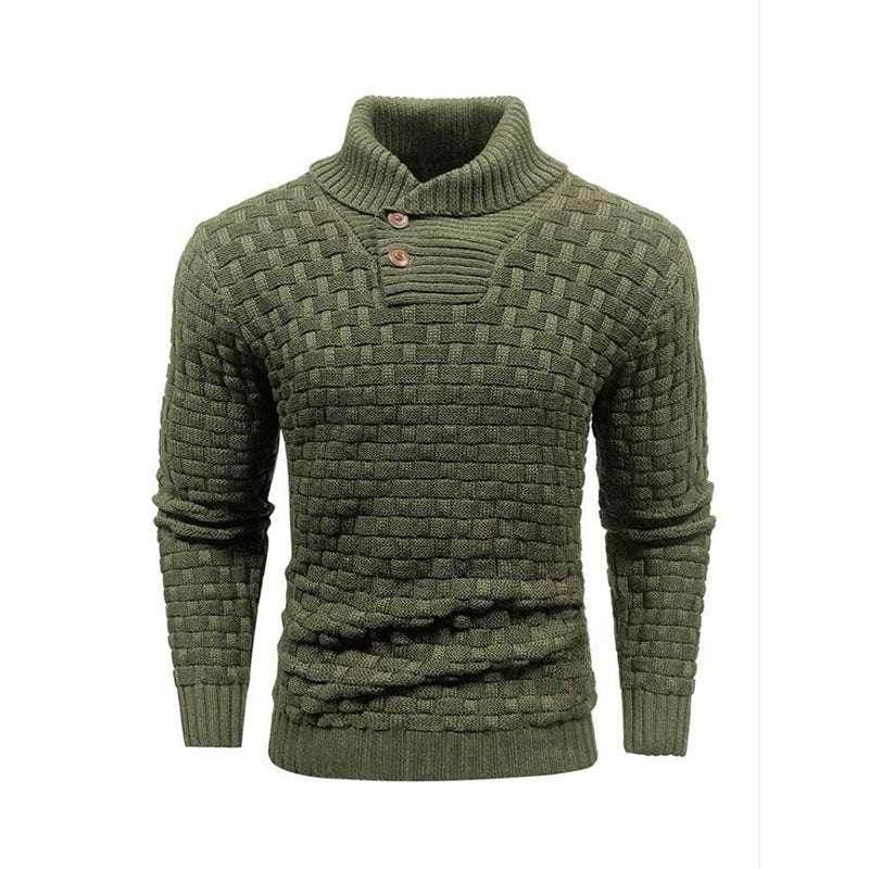 Men's Slim Turtleneck Sweater - Fashion Casual Pullover - ZA-Zola