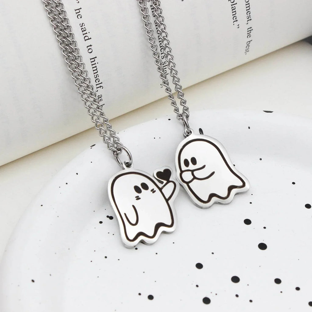 ZA-Zola Halloween Love Ghost Couple Necklace - ZA-Zola