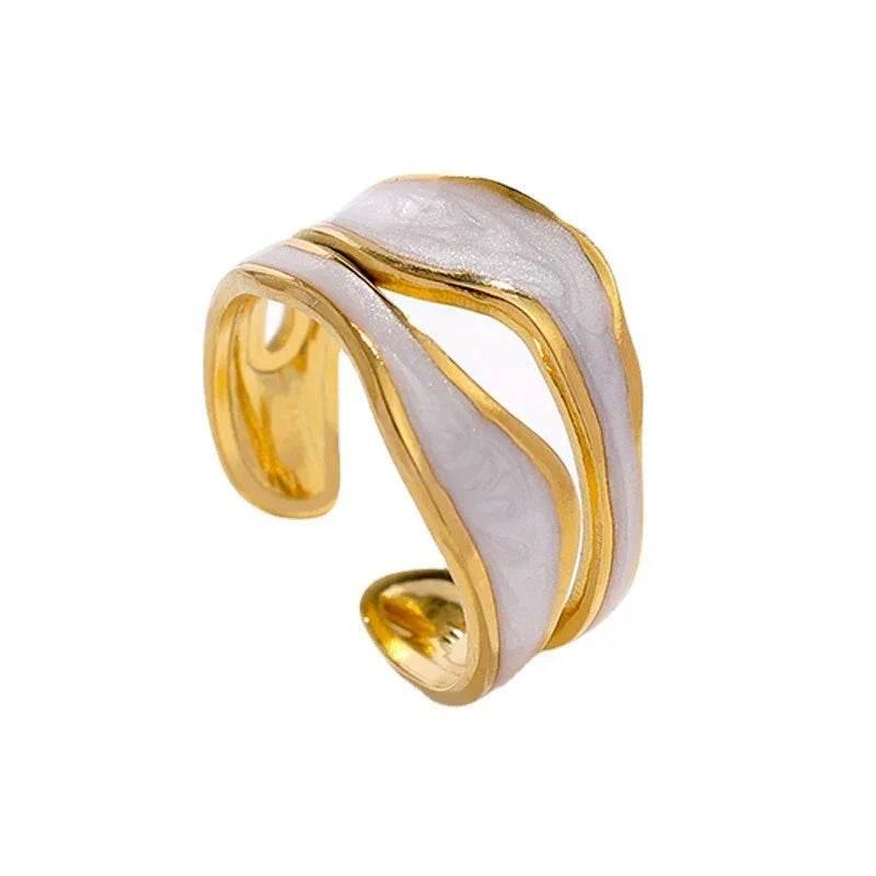 Simple Titanium Steel Ring – Adjustable Style - ZA-Zola