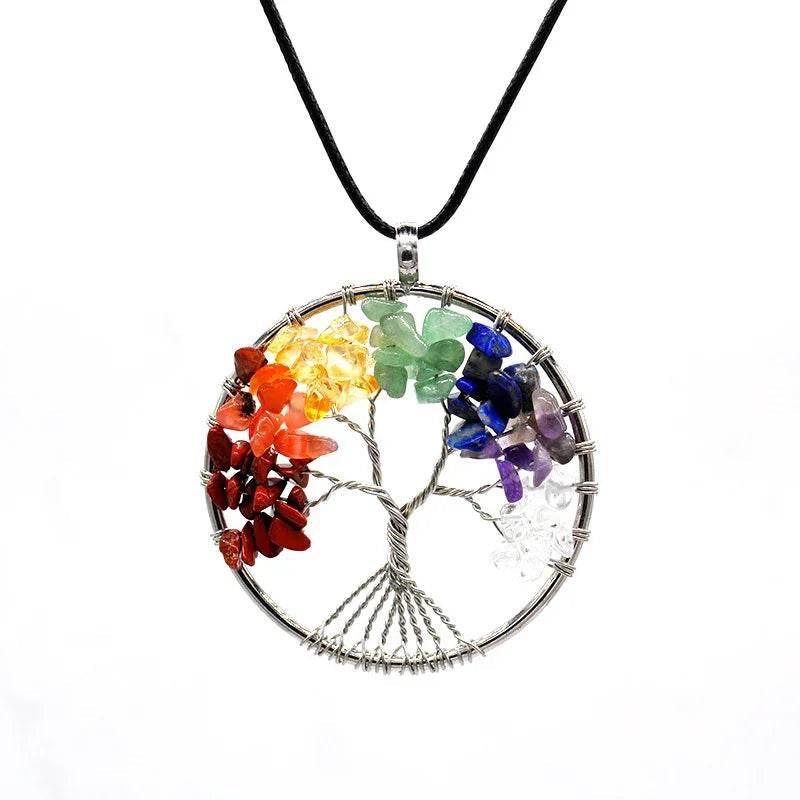 Tree of Life Pendant Necklace – Natural Stone - ZA-Zola