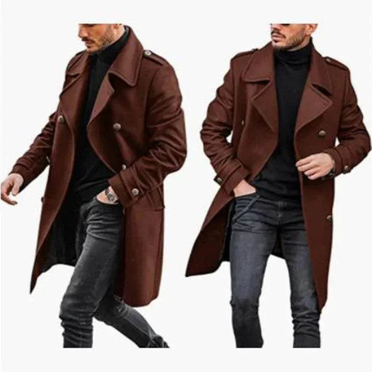 Woolen Men's Winter Coat | Warm Padded Jacket for Youth - ZA-Zola